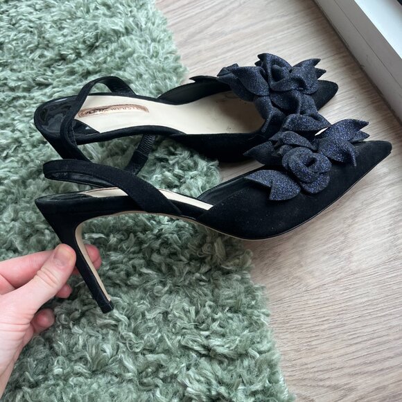 Sophia Webster Suede Glitter Pumps - Picture 4 of 7